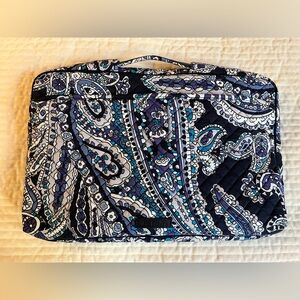 Vera Bradley Blue and Purple Quilted Laptop Bag